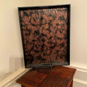 Pier I Imports faux leather tray NWT